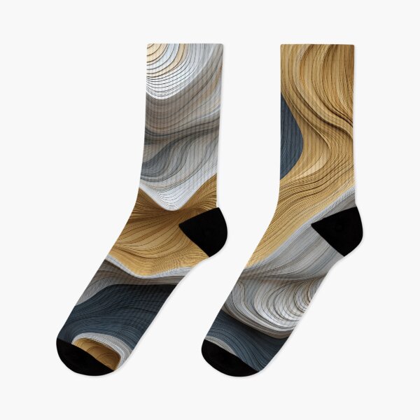 Item preview, Elegant Gold and Slate Abstract Curves designed and sold by VectorPlace.