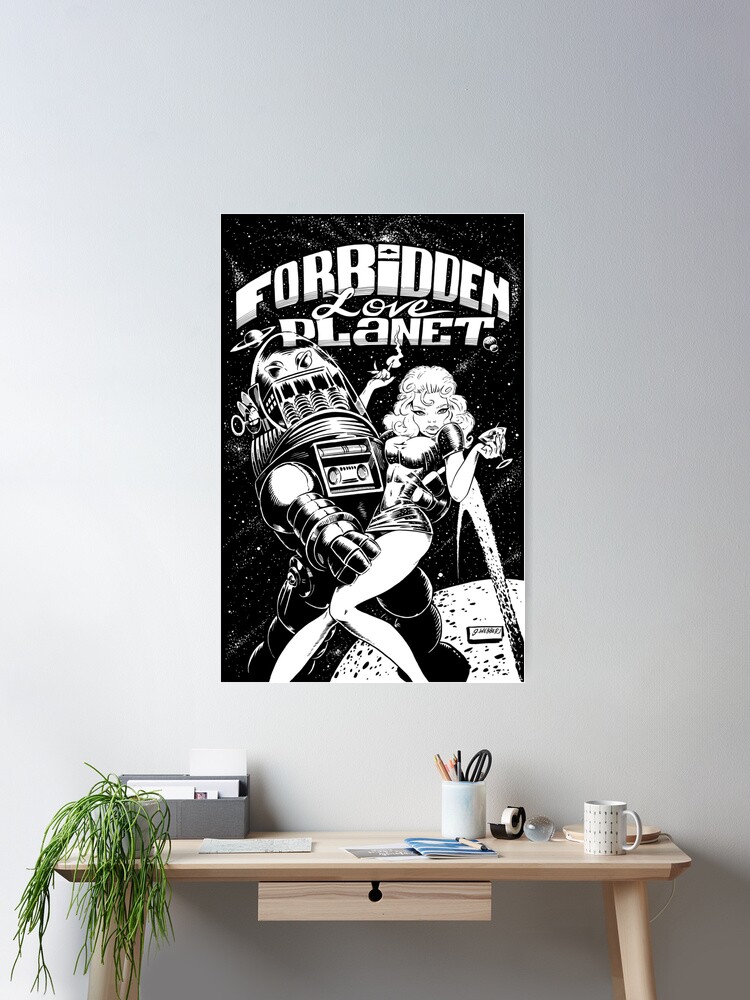 Thumbnail 1 of 3, Poster, FORBIDDEN LOVE PLANET designed and sold by George Webber.