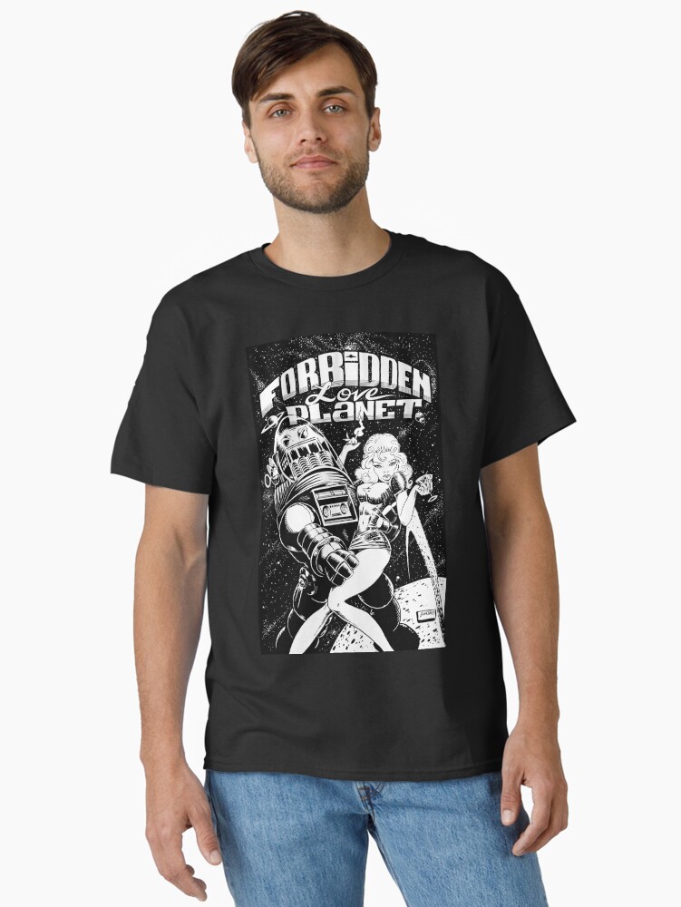 Thumbnail 1 of 7, Classic T-Shirt, FORBIDDEN LOVE PLANET designed and sold by gWebberArts.