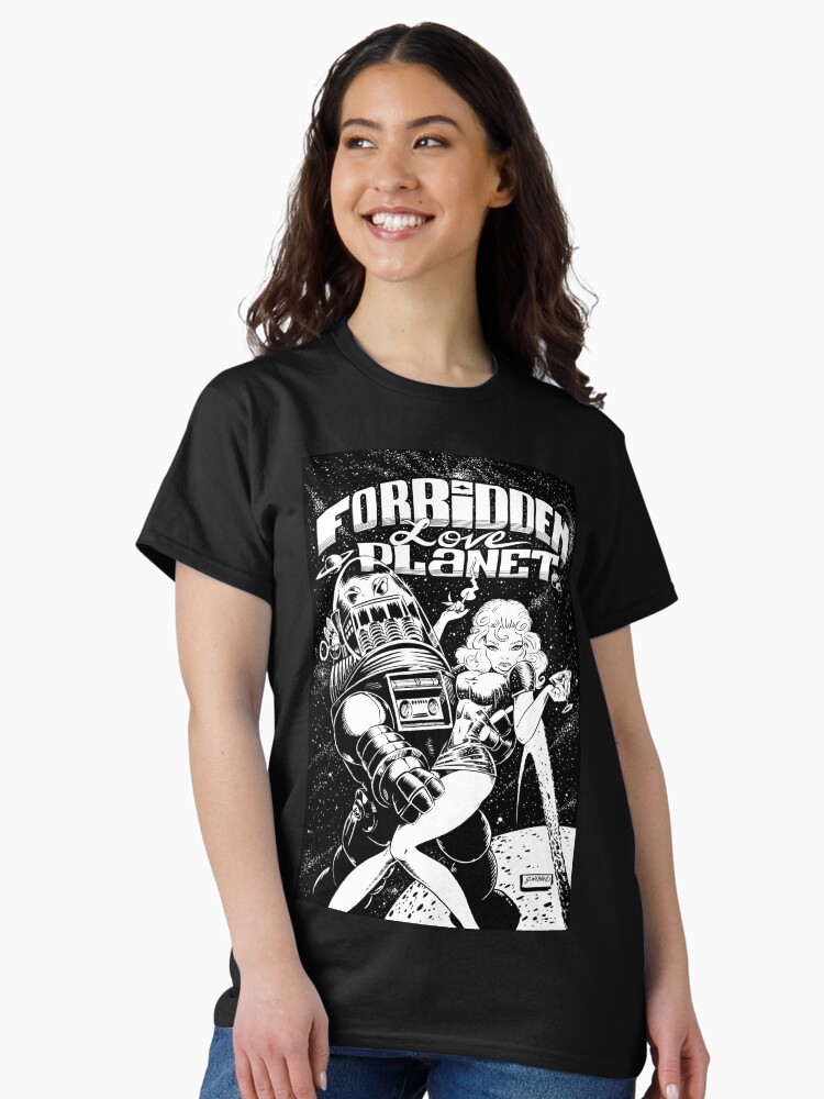 Thumbnail 2 of 7, Classic T-Shirt, FORBIDDEN LOVE PLANET designed and sold by gWebberArts.