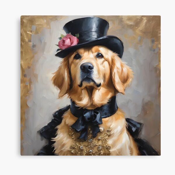 Item preview, Regal Renaissance: Victorian Pet Portrait Design No.6 Golden Retriever designed and sold by BLUEBAREBONES.
