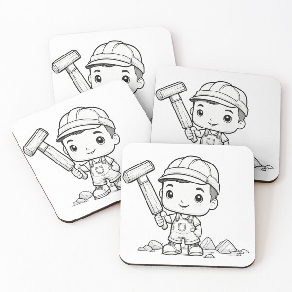 Item preview, Hilarious Construction Workers - Funny Cartoon Design designed and sold by PrintPulse-9.