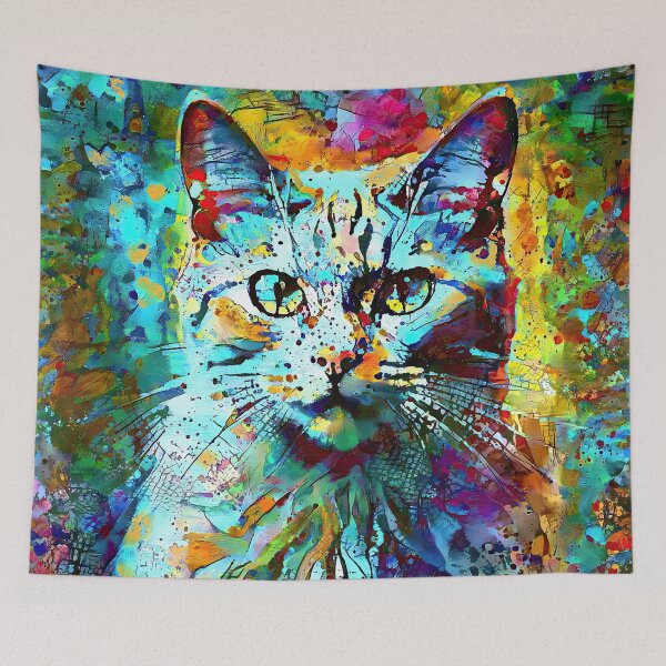 Item preview, Abstractions of abstract abstraction of cat. DeepDream #1700467173905 designed and sold by blackhalt.