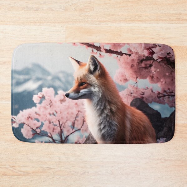 Item preview, Japanese Fox Cherry Blossom designed and sold by Yana Grech.