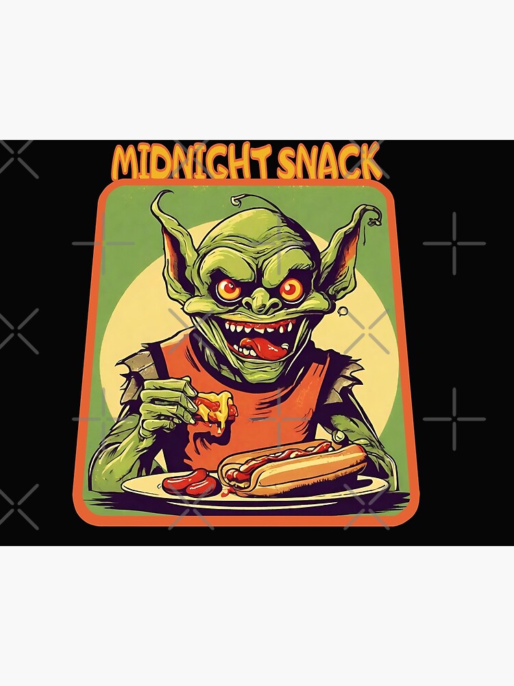 Goblin eat hotdog 