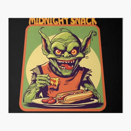 Goblin eat hotdog 