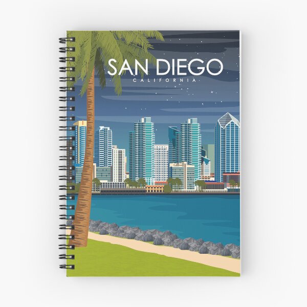 Item preview, San Diego California United States Travel Poster designed and sold by Stadify.