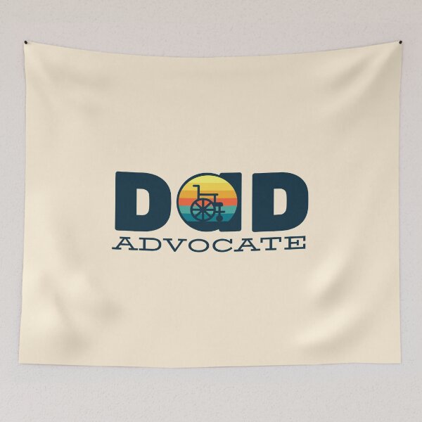 Item preview, Dad advocate special needs dad , fighter dad ,awareness month, accessibility rights wheelchair user  designed and sold by InspireGlow.