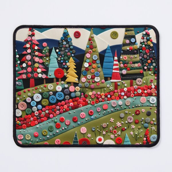 Item preview, Button Winter Landscape designed and sold by LyndiiLoubie.