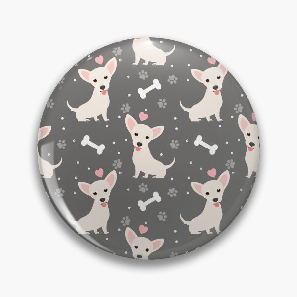 Item preview, White Chiweenie Dachshund Chihuahua Mix Upright Ears designed and sold by Lulupainting.