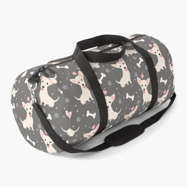 Item preview, White Chiweenie Dachshund Chihuahua Mix Upright Ears designed and sold by Lulupainting.