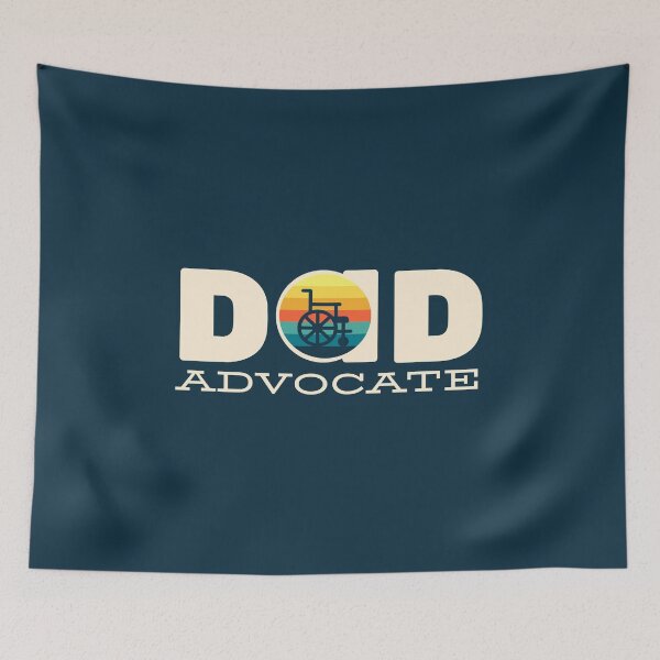 Item preview, Dad advocate special needs dad , fighter dad ,awareness month, accessibility rights wheelchair user  designed and sold by InspireGlow.