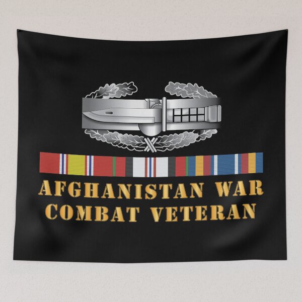 Item preview, Army - Afghanistan War - Combat Veteran - Combat Action Badge w CAB AFGHAN SVC X 300 designed and sold by Military Insignia Products.
