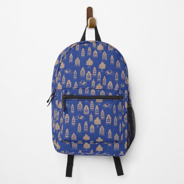 Item preview, Gabled houses sand on blue designed and sold by stillebille.