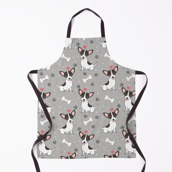 Item preview, White Black Chiweenie Dachshund Chihuahua Mix Upright Ears designed and sold by Lulupainting.