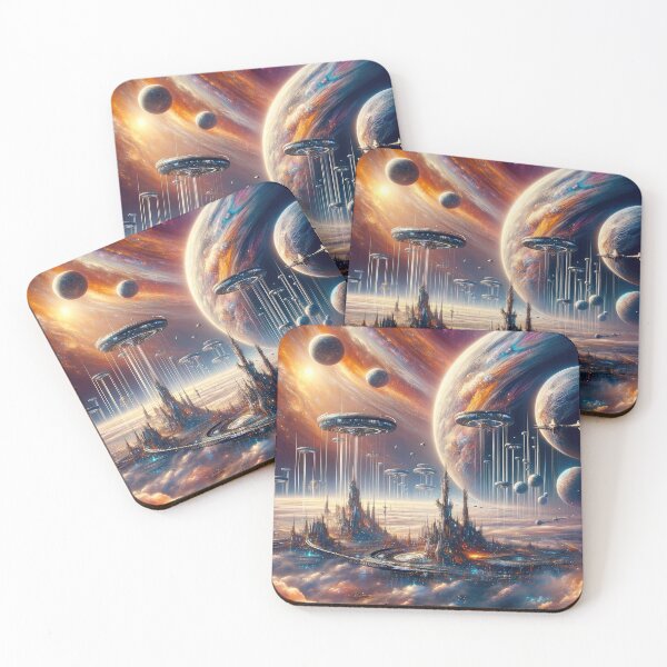 Item preview, Interstellar - Cosmic Cityscape - Space designed and sold by Newpixelland.