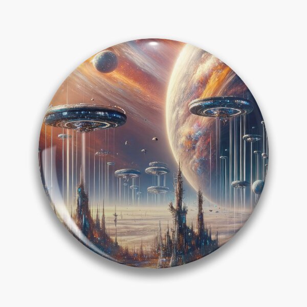 Item preview, Interstellar - Cosmic Cityscape - Space designed and sold by Newpixelland.