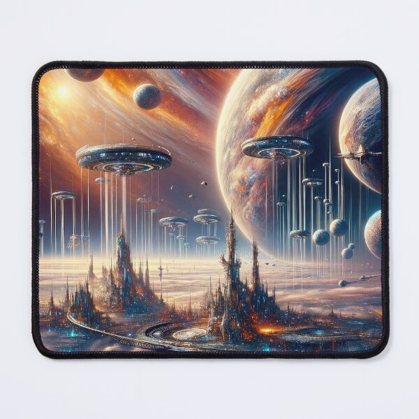 Item preview, Interstellar - Cosmic Cityscape - Space designed and sold by Newpixelland.