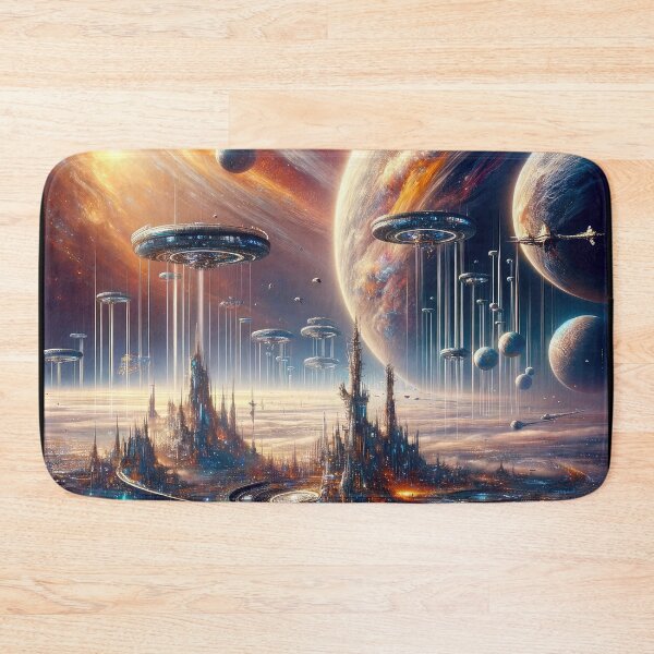 Item preview, Interstellar - Cosmic Cityscape - Space designed and sold by Newpixelland.