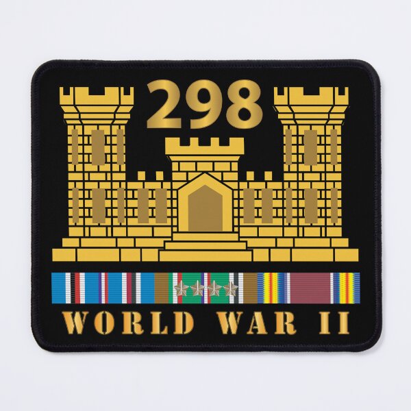 Item preview, 298TH Engineer Combat Battalion - WWII - w ENG Br - EURSVC X 300 designed and sold by Military Insignia Products.
