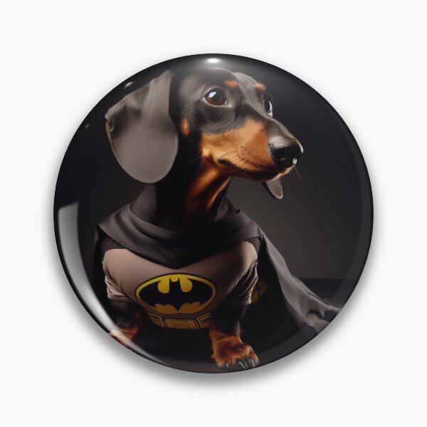 Item preview, Dachshund BatDog the Superhero #3 designed and sold by AIrtisticPrints.