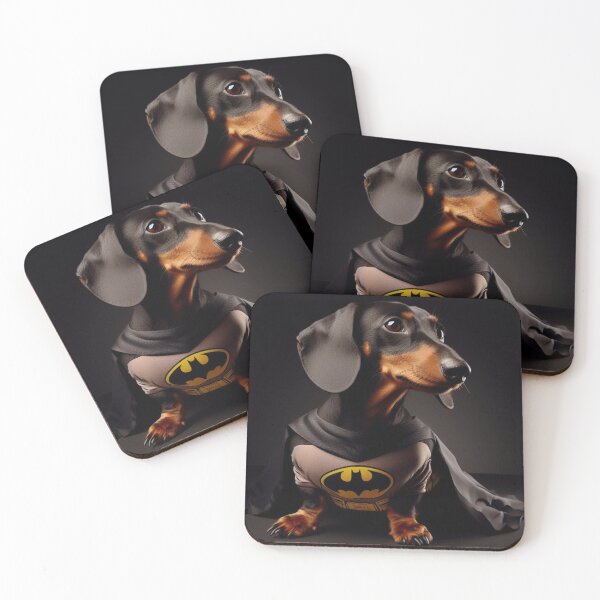 Item preview, Dachshund BatDog the Superhero #3 designed and sold by AIrtisticPrints.