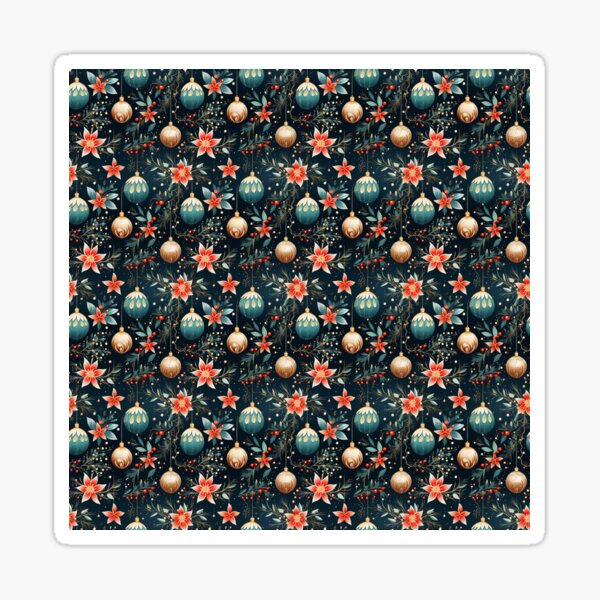 Artikelvorschau, Festliche Blumenschmuck-Feiertagsfeier entworfen und verkauft von BloomPattern.