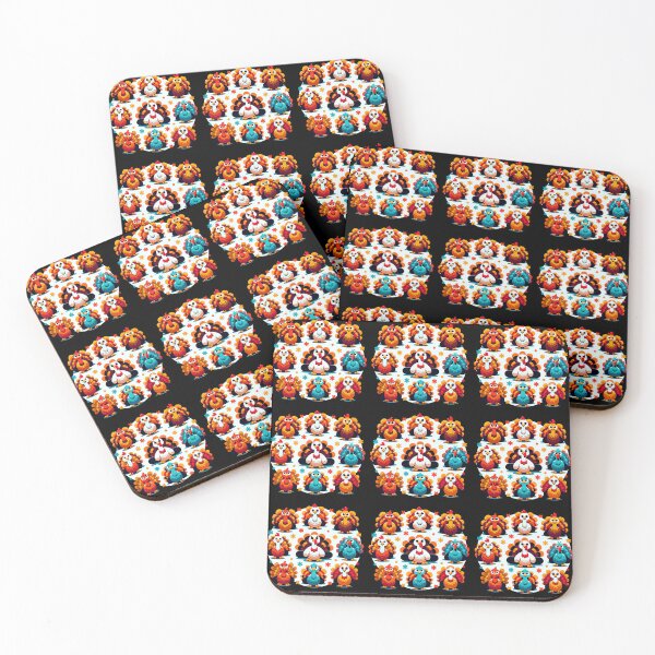 Item preview, Symmetrical Turkey Parade Cute And Funny Gifts designed and sold by BadhbhLoot.