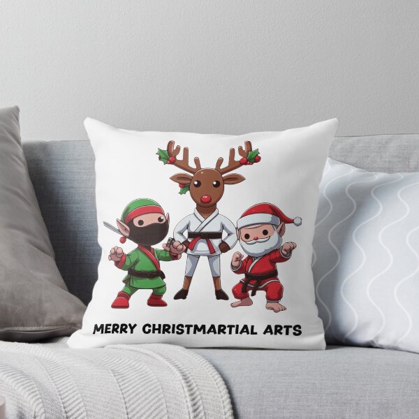 Item preview, Ninja Elves and Karate Reindeer Unite: Merry Christmartial Arts designed and sold by HeadTurningArt.