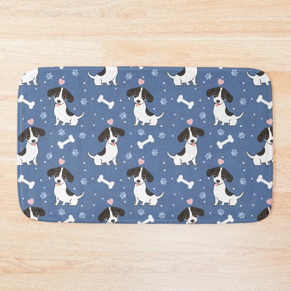Item preview, White Black Chiweenie Dachshund Chihuahua Mix  designed and sold by Lulupainting.