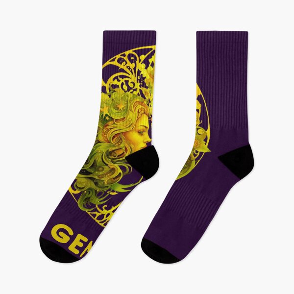 Item preview, Gemini Zodiac- Horescope/SunSign Theme  on purple background designed and sold by CosmicNook1.