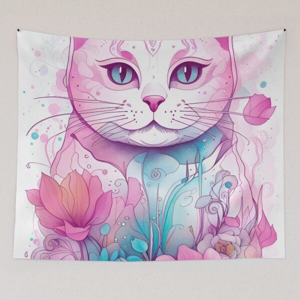 Item preview, Celestial cat designed and sold by Kunika Singh.