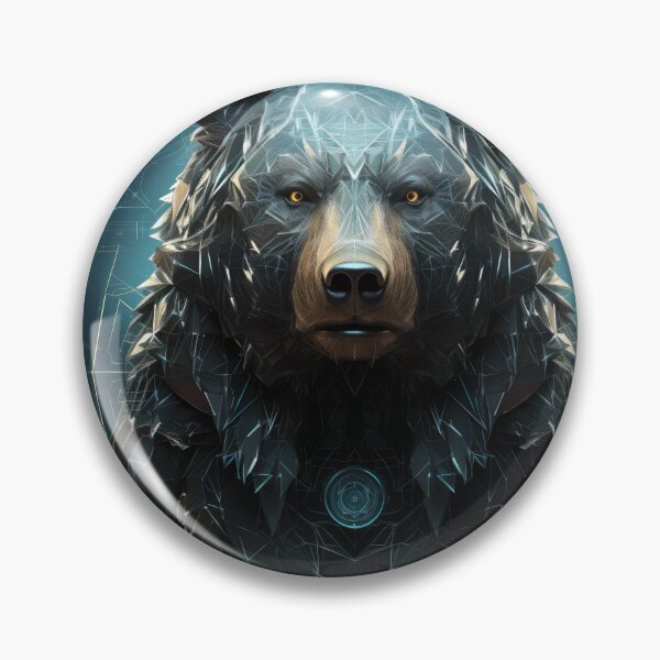 Item preview, Hologram Bear wall art designed and sold by Cuddleslug.