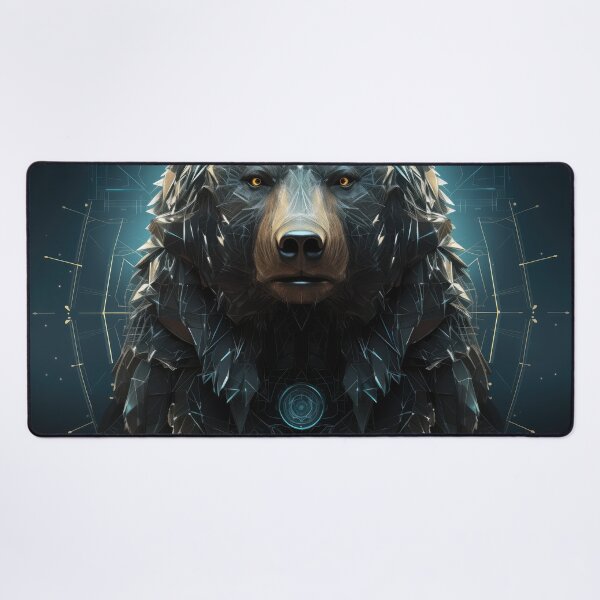 Item preview, Hologram Bear wall art designed and sold by Cuddleslug.