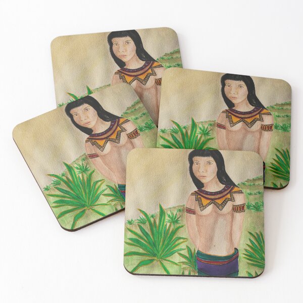 Item preview, Young Native Girl designed and sold by MoreGoodArt.