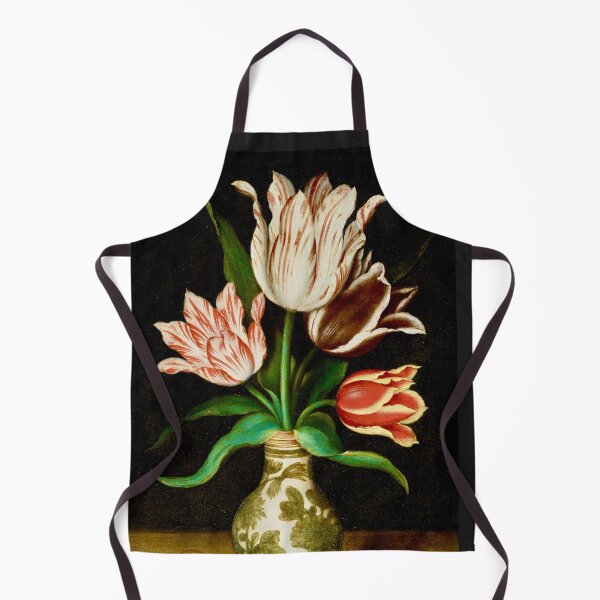 Item preview, Four Tulips Still Life Painting by Ambrosius Bosschaert the Elder designed and sold by Vicky Brago-Mitchell®.