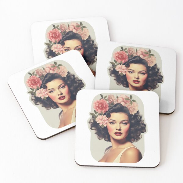Item preview, 90's beautiful female model, vintage style designed and sold by MiddleKlin.