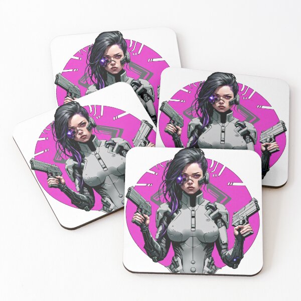Item preview, Cyber/Kenetic woman with weapons and purple eye implant designed and sold by Salimgor Hangaround Music.