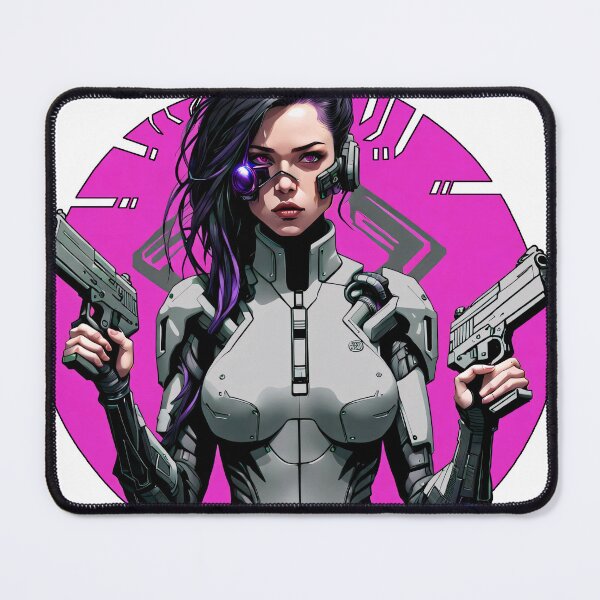 Item preview, Cyber/Kenetic woman with weapons and purple eye implant designed and sold by Salimgor Hangaround Music.