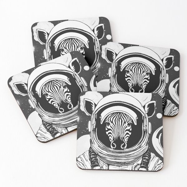 Item preview, Space Zebra (black and white) designed and sold by ZebraKnees.