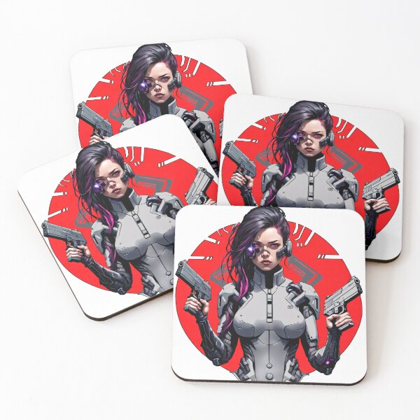 Item preview, Cyber/Kenetic woman with weapons and eye implant red designed and sold by Salimgor Hangaround Music.