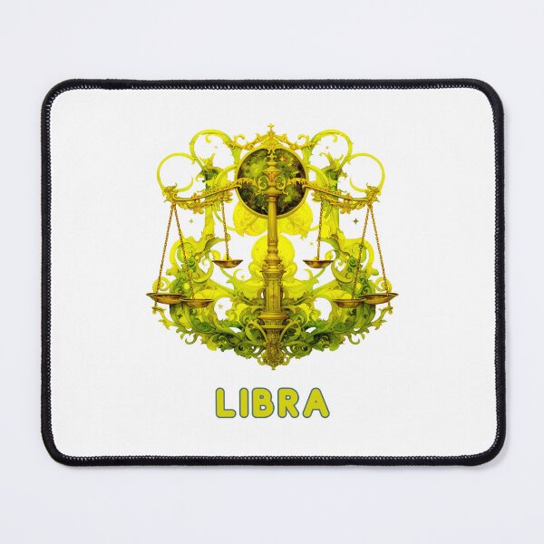 Item preview, Libra Zodiac- Horescope/SunSign Theme on White background designed and sold by CosmicNook1.