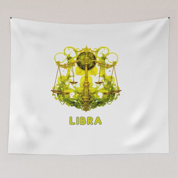 Item preview, Libra Zodiac- Horescope/SunSign Theme  on White background designed and sold by CosmicNook1.