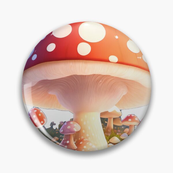 Item preview, Cinematic Mushroom Sticker: 3D Vector Art with Whimsical Charm (85) designed and sold by WASjourney.