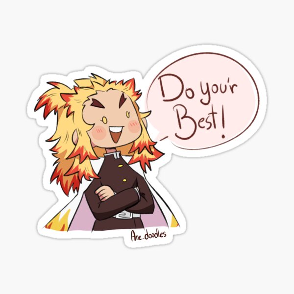 Rengoku Fan art' Sticker | Spreadshirt