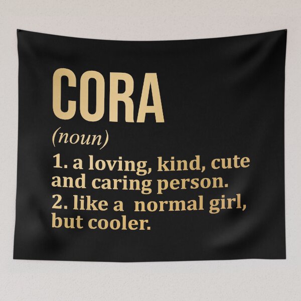 Item preview, Cora Name Definition in Gold designed and sold by XCIV.