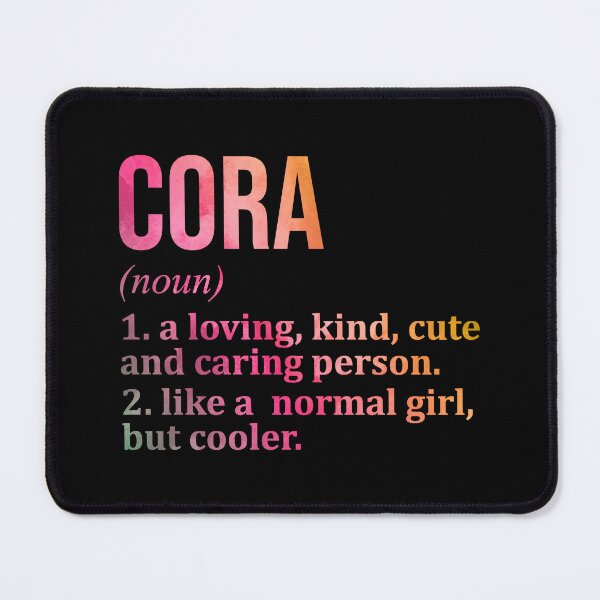 Item preview, Cora Name Definition in Watercolor designed and sold by XCIV.