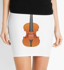 Violin Brown Color Mini Skirt