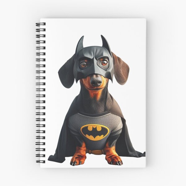 Item preview, Dachshund BatDog the Superhero no background #5 designed and sold by AIrtisticPrints.