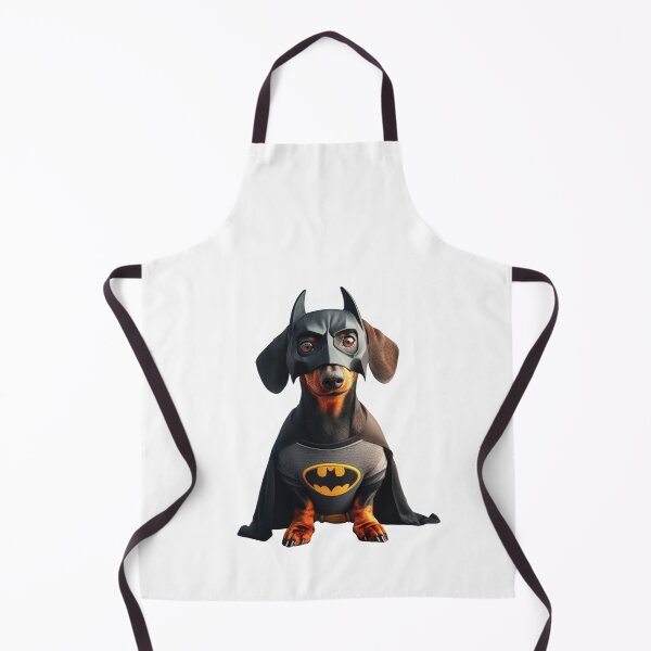 Item preview, Dachshund BatDog the Superhero no background #5 designed and sold by AIrtisticPrints.